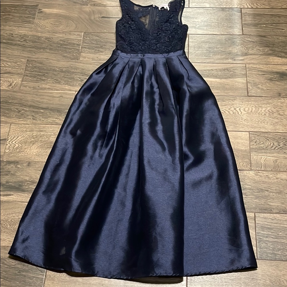 PromGirl Blue A-Line Sweetheart Cocktail Dress